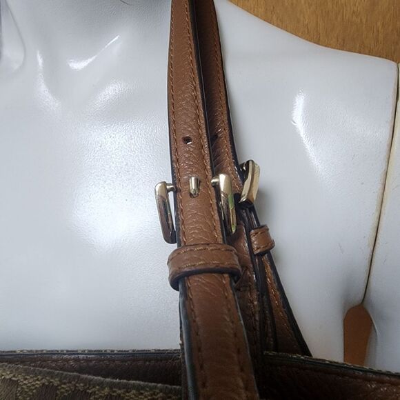 Michael Kors Tan & Brown Signature MK Tote Bag - Picture 8 of 15